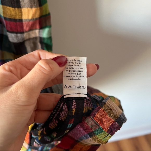 Ace & Jig 100% Cotton Plaid Midi Dress Sleeveless Size Small - Picture 7 of 9